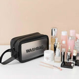 Women's Frosted Waterproof Cosmetic Bag Black M Beauty & Personal Care - Tophatter Daily Deals