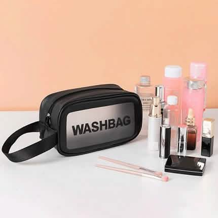 Women's Frosted Waterproof Cosmetic Bag Black S Beauty & Personal Care - Tophatter Daily Deals