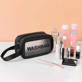 Women's Frosted Waterproof Cosmetic Bag Black S Beauty & Personal Care - Tophatter Daily Deals
