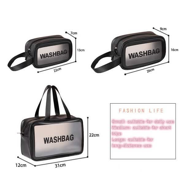 Women's Frosted Waterproof Cosmetic Bag Beauty & Personal Care - Tophatter Daily Deals