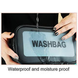 Women's Frosted Waterproof Cosmetic Bag Beauty & Personal Care - Tophatter Daily Deals