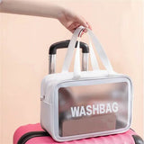 Women's Frosted Waterproof Cosmetic Bag Beauty & Personal Care - Tophatter Daily Deals