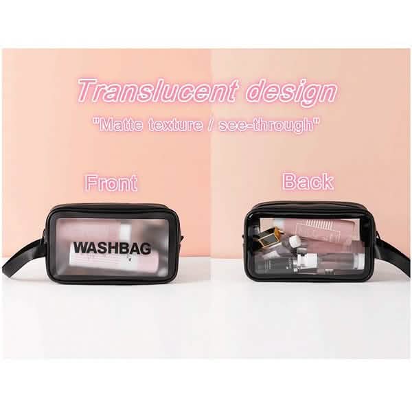 Women's Frosted Waterproof Cosmetic Bag Beauty & Personal Care - Tophatter Daily Deals