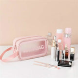 Women's Frosted Waterproof Cosmetic Bag Pink S Beauty & Personal Care - Tophatter Daily Deals