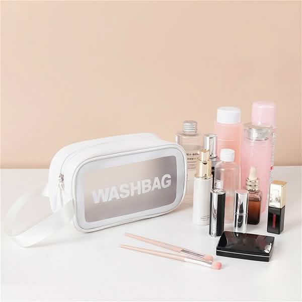 Women's Frosted Waterproof Cosmetic Bag White S Beauty & Personal Care - Tophatter Daily Deals