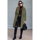 Women's Fuzzy Fleece Lapel Open Front Long Cardigan Coat Women's Outerwear - Tophatter Daily Deals