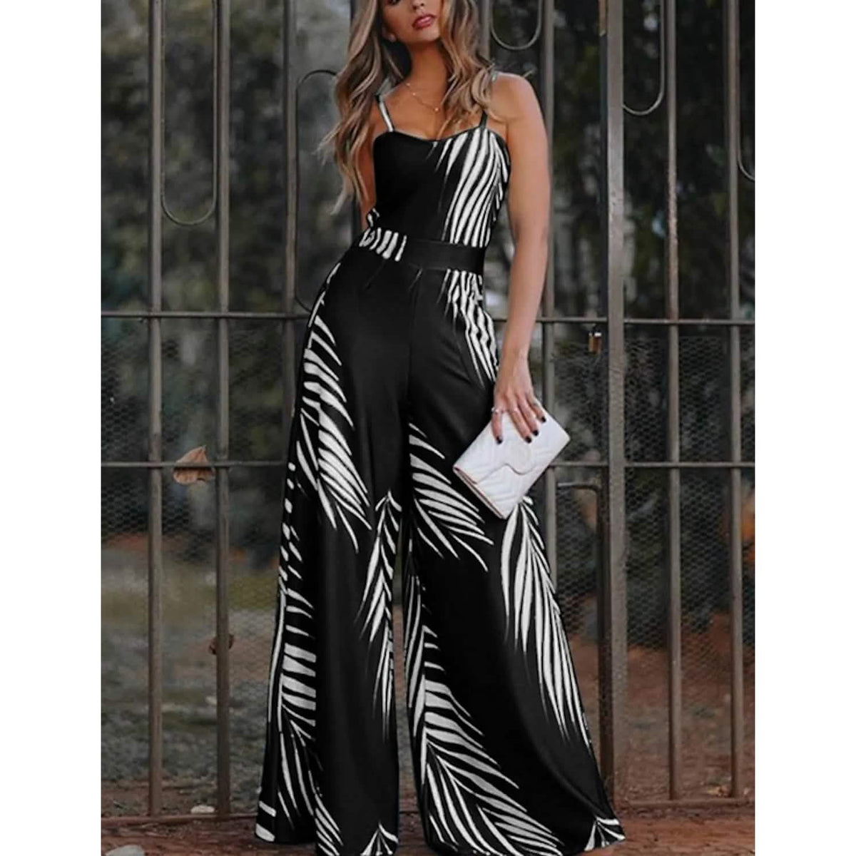 Women's Geometric Jumpsuit Black Women's Dresses - Tophatter Daily Deals