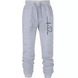 Women's Heartbeat Jogger Sweatpants Light Gray Women's Loungewear - Tophatter Daily Deals