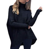 Women's High Neck Long Sweater Women's Tops - Tophatter Daily Deals