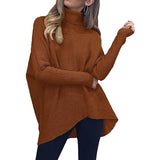 Women's High Neck Long Sweater Women's Tops - Tophatter Daily Deals