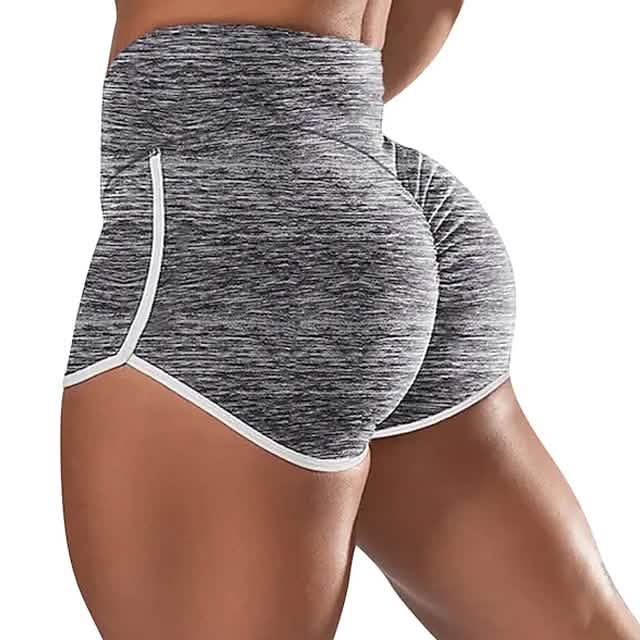 Women's High Waist Running Shorts Gray Women's Bottoms - Tophatter Daily Deals