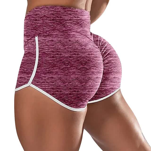 Women's High Waist Running Shorts Red Women's Bottoms - Tophatter Daily Deals