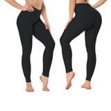 Women's High Waist Textured Butt Lifting Slimming Workout Leggings Tights Pants Black Women's Bottoms - Tophatter Daily Deals