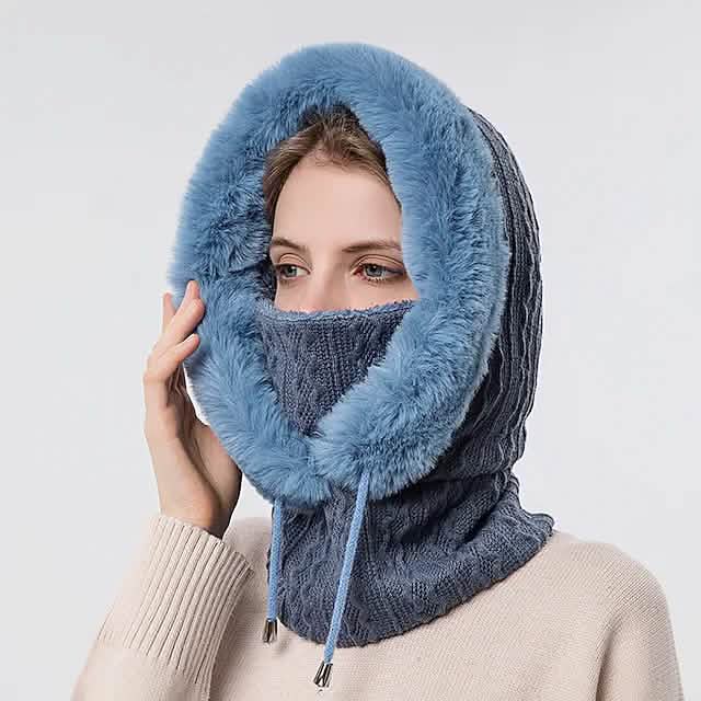 Women's Hiking Hat Winter Outdoor Thermal Warm Windproof Breathable Hat Navy Hats - Tophatter Daily Deals