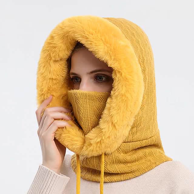 Women's Hiking Hat Winter Outdoor Thermal Warm Windproof Breathable Hat Yellow Hats - Tophatter Daily Deals