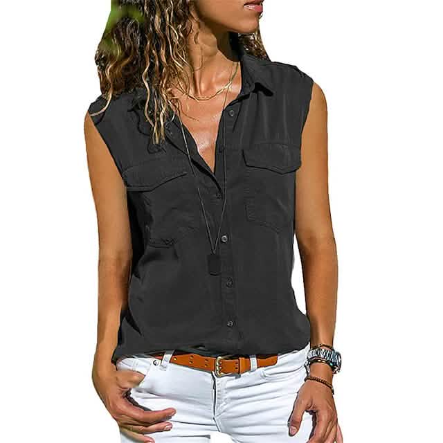 Women's Hiking Vest Sleeveless Top Black Women's Tops - Tophatter Daily Deals