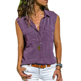 Women's Hiking Vest Sleeveless Top Purple Women's Tops - Tophatter Daily Deals
