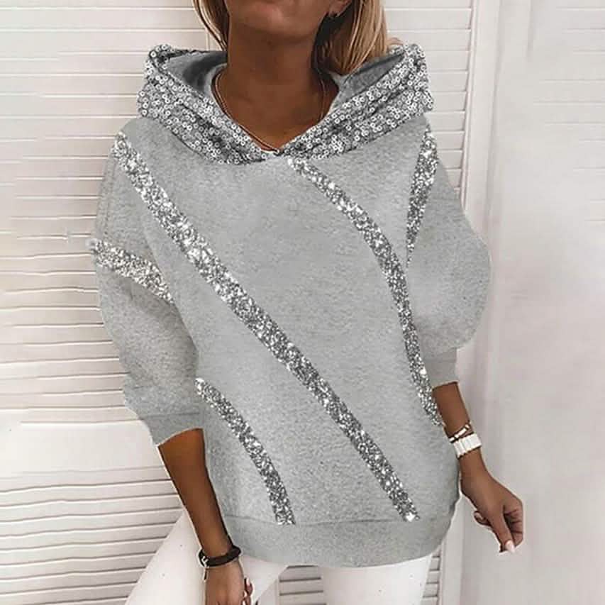 Women's Hoodie Pullover Camo Sweatshirts Light Gray Women's Tops - Tophatter Daily Deals