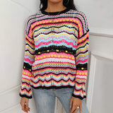 Women's Jumper Cable Knit Pullover Sweater Long Sleeve Black Women's Outerwear - Tophatter Daily Deals