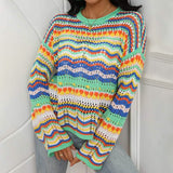 Women's Jumper Cable Knit Pullover Sweater Long Sleeve Green Women's Outerwear - Tophatter Daily Deals
