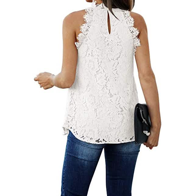 Women's Lace Crochet Hollow Out Tank Top Women's Tops - Tophatter Daily Deals