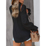 Women's Lace Crochet V-Neck Top Women's Tops - Tophatter Daily Deals