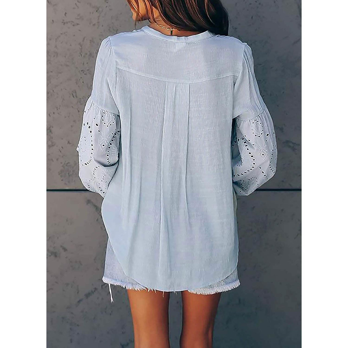 Women's Lace Crochet V-Neck Top Women's Tops - Tophatter Daily Deals