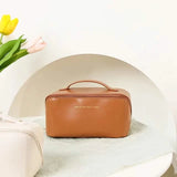 Women's Large Capacity Portable Cosmetic Bag Brown Handbags & Wallets - Tophatter Daily Deals