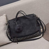 Women's Leather Casual Handbag Black Handbags & Wallets - Tophatter Daily Deals