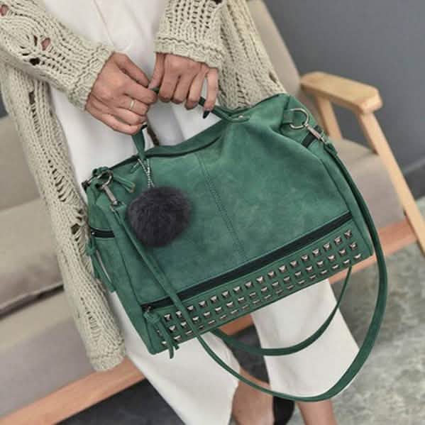 Women's Leather Casual Handbag Green Handbags & Wallets - Tophatter Daily Deals