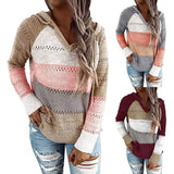 Women's Lightweight and Breathable Knit Hoodie Women's Tops - Tophatter Daily Deals
