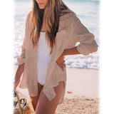 Women's Long Sleeve Beach Shirt Blouse Women's Tops - Tophatter Daily Deals