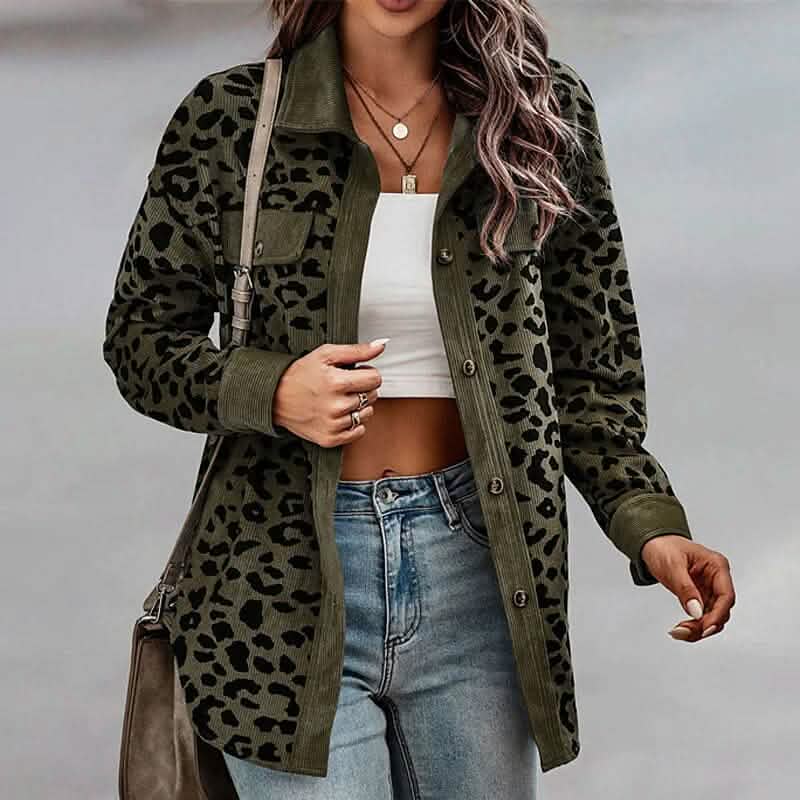 Women's Long Sleeve Casual Jacket Army Green Women's Outerwear - Tophatter Daily Deals