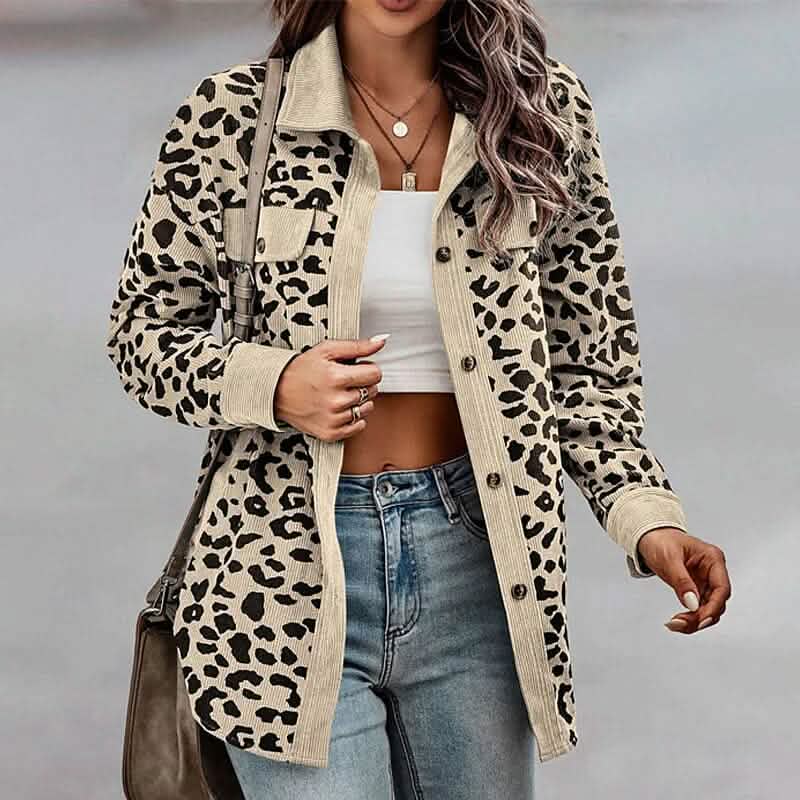 Women's Long Sleeve Casual Jacket Beige Women's Outerwear - Tophatter Daily Deals