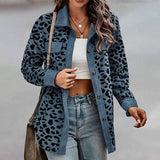 Women's Long Sleeve Casual Jacket Blue Women's Outerwear - Tophatter Daily Deals