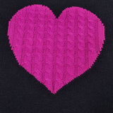 Women's Long Sleeve Crewneck Cute Heart Knitted Sweaters Women's Tops - Tophatter Daily Deals