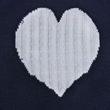 Women's Long Sleeve Crewneck Cute Heart Knitted Sweaters Women's Tops - Tophatter Daily Deals