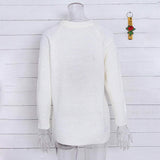 Women's Long Sleeve Crewneck Cute Heart Knitted Sweaters Women's Tops - Tophatter Daily Deals