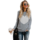 Women's Long Sleeve Crewneck Cute Heart Knitted Sweaters Women's Tops - Tophatter Daily Deals