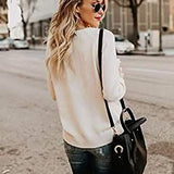 Women's Long Sleeve Crewneck Cute Heart Knitted Sweaters Women's Tops - Tophatter Daily Deals