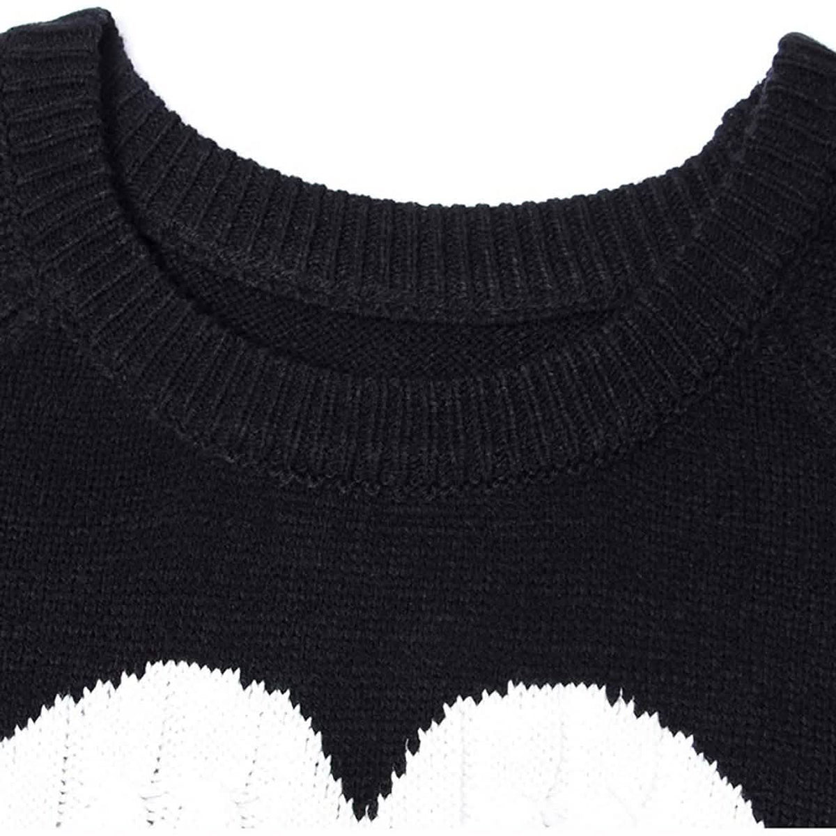 Women's Long Sleeve Crewneck Cute Heart Knitted Sweaters Women's Tops - Tophatter Daily Deals