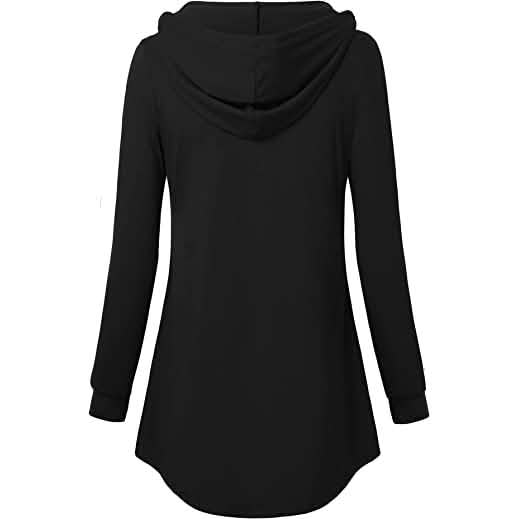 Women's Long Sleeve Hooded Tunic Tops Women's Tops - Tophatter Daily Deals