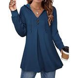 Women's Long Sleeve Hooded Tunic Tops Women's Tops - Tophatter Daily Deals