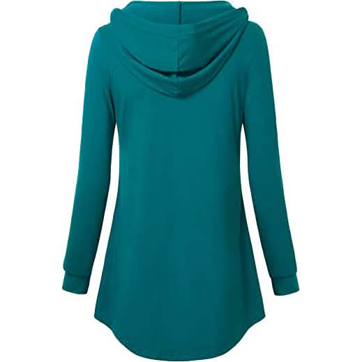 Women's Long Sleeve Hooded Tunic Tops Women's Tops - Tophatter Daily Deals