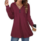 Women's Long Sleeve Hooded Tunic Tops Women's Tops - Tophatter Daily Deals