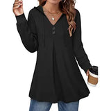 Women's Long Sleeve Hooded Tunic Tops Women's Tops - Tophatter Daily Deals