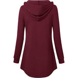 Women's Long Sleeve Hooded Tunic Tops Women's Tops - Tophatter Daily Deals