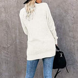 Women's Long Sleeve Knit Cardigan Sweater Women's Outerwear - Tophatter Daily Deals