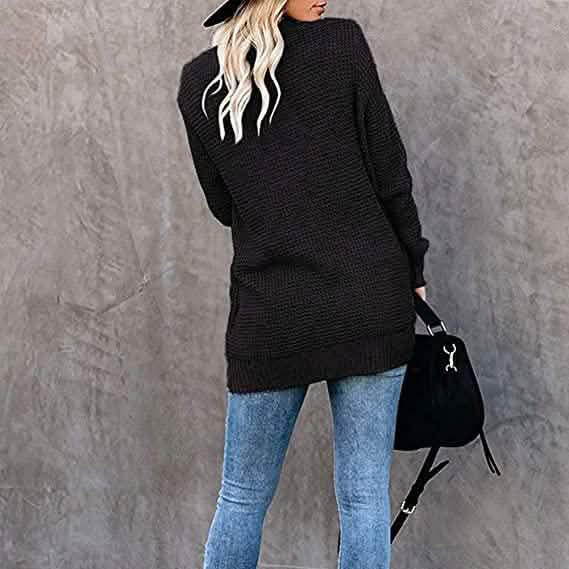 Women's Long Sleeve Knit Cardigan Sweater Women's Outerwear - Tophatter Daily Deals