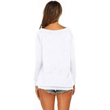 Women's Long Sleeve Off Shoulder Top Women's Tops - Tophatter Daily Deals